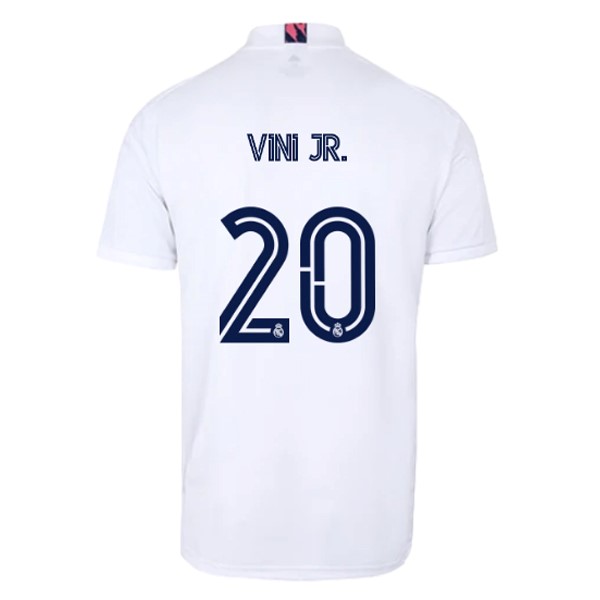Camiseta Real Madrid Primera Equipación NO.20 Vini Jr. 2020-2021 Blanco